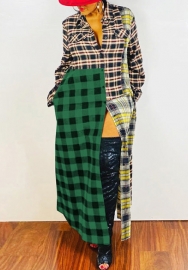 2021 Styles Women Fashion INS Styles Fashion Autumn Long Sleeve OL Maxi Dress