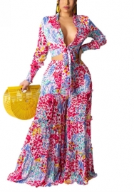 2021 Styles Women Fashion INS Styles Fashion Autumn Long Sleeve Vintage Two Piece Set