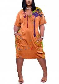 2021 Styles Women Fashion INS Styles Fashion Summer Short Sleeve Mini Dress