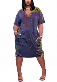 2021 Styles Women Fashion INS Styles Fashion Summer Short Sleeve Mini Dress