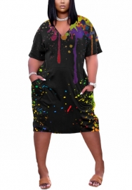 2021 Styles Women Fashion INS Styles Fashion Summer Short Sleeve Mini Dress