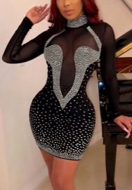 (Real Image)2021 Styles Women Fashion Fall & Winter INS Styles Fashion Sequin Mini Dress