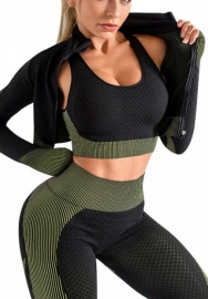 (Real Image)2021 Styles Women Fashion Fall & Winter INS Styles Fashion Three Pieces Set Yoga Tracksuit Suit