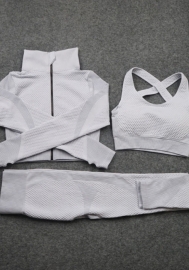 (Real Image)2021 Styles Women Fashion Fall & Winter INS Styles Fashion Three Pieces Set Yoga Tracksuit Suit