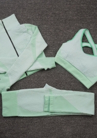 (Real Image)2021 Styles Women Fashion Fall & Winter INS Styles Fashion Three Pieces Set Yoga Tracksuit Suit