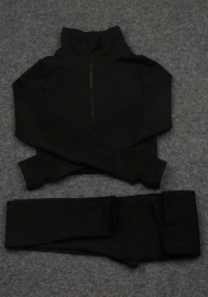 (Real Image)2021 Styles Women Fashion Fall & Winter INS Styles Fashion Two Pieces Set Yoga Tracksuit Suit