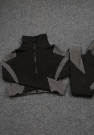 (Real Image)2021 Styles Women Fashion Fall & Winter INS Styles Fashion Two Pieces Set Yoga Tracksuit Suit