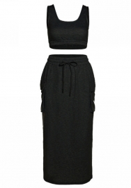 (Real Image)2021 Styles Women Fashion Fall & Winter INS Styles Two Pieces Set Dress