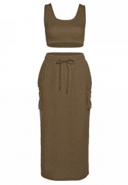 (Real Image)2021 Styles Women Fashion Fall & Winter INS Styles Two Pieces Set Dress