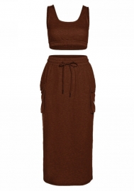 (Real Image)2021 Styles Women Fashion Fall & Winter INS Styles Two Pieces Set Dress