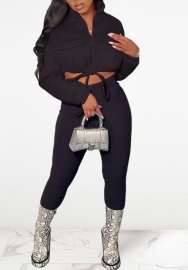 (Real Image)2021 Styles Women Fashion Fall & Winter INS Styles Black Coat