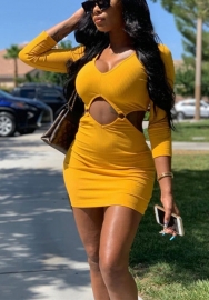 (Real Image)2021 Styles Women Fashion Fall & Winter INS Styles Long Sleeve Mini Dress