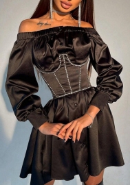 (Real Image)2021 Styles Women Fashion Fall & Winter INS Styles Long Sleeve Mini Dress