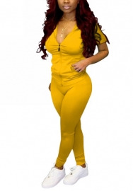 2021 Styles Women Fashion Fall & Winter INS Styles Short Sleeve Tops + Long Pants Two Piece Set