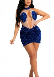 2022 Styles Women Fashion Spring INS Styles Sequins Mini Dress