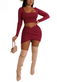 (Real Image)2022 Styles Women Fashion Spring INS Styles Long Sleeve Two Piece Dress