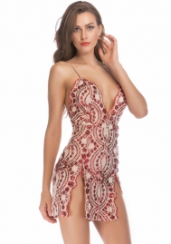 2022 Styles Women Fashion Spring INS Styles Lace Mini Dress