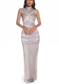 (Real Image)2022 Styles Women Fashion Spring INS Styles Sequin Maxi Dress