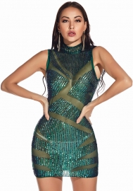 (Real Image)2022 Styles Women Fashion Spring INS Styles Sequin Mini Dress