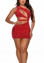 (Real Image)2022 Styles Women Fashion Spring INS Styles Sequin Club Dress