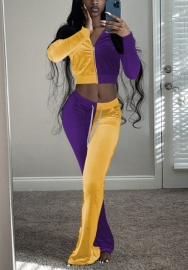 (Real Image)2022 Styles Women Fashion Spring INS Styles Contrast Color Two Pieces Set