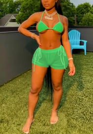 (Real Image)2022 Styles Women Fashion Summer INS Styles Three Pieces Set