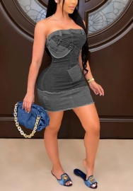 2022 Styles Women Fashion Spring INS Styles Tube Club Dress