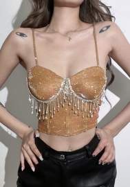 (Real Image)2022 Styles Women Fashion Spring INS Styles Sequin Tank Tops