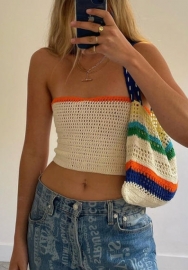 (Real Image)2022 Styles Women Fashion  Sweater Spring INS Styles Tank Tops