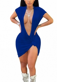 2022 Styles Women Fashion Spring INS Styles Deep V Neck Shirts Dress