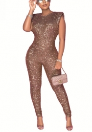 (Real Image)2022 Styles Women Fashion Spring INS Styles Sequins Jumpsuit