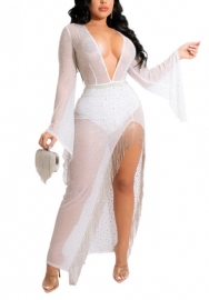 2022 Styles Women Fashion Spring INS Styles Sequins Maxi Dress