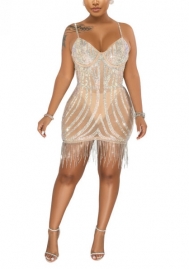 2022 Styles Women Fashion Spring INS Styles Sequins Mini Dress