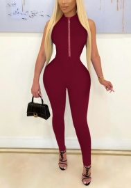 (Real Image)2022 Styles Women Fashion Spring INS Styles Front Zipper Jumpsuit