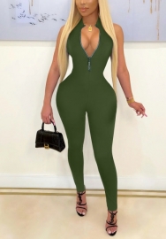 (Real Image)2022 Styles Women Fashion Spring INS Styles Front Zipper Jumpsuit