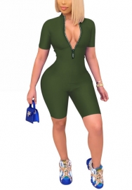 (Real Image)2022 Styles Women Fashion Spring INS Styles Front Zipper Jumpsuit