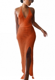 (Real Image)2022 Styles Women Fashion Spring INS Styles Sweater Maxi Dress