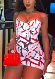 (Real Image)2022 Styles Women Fashion Spring INS Styles Print Club Dress