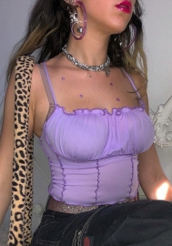 (Only Tops)(Real Image)2022 Styles Women Fashion Spring INS Styles Lace Side Tank Tops