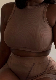 (Real Image)2022 Styles Women Fashion Spring INS Styles Sleeveless Short Two Piece Suit