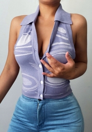 (Real Image)2022 Styles Women Fashion Spring INS Styles Waffle Knit Tank Tops Summer Button Down Henley Shirts Sleeveless Tees