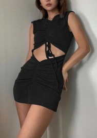 (Real Image)2022 Styles Women Fashion Spring INS Styles Cut Out Club Dress