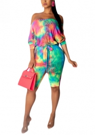 (Real Image)2022 Styles Women Fashion Spring INS Styles Print Jumpsuit