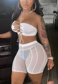 (Only Short Pants)2022 Styles Women Fashion Spring INS Styles Mesh Short Pants