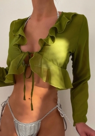 (Real Image)2022 Styles Women Fashion Spring INS Styles Ruffle Side Tank Tops