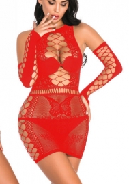 (Real Image)2022 Styles Women Spring INS Styles Sexy Lace Hollow Mini Dress