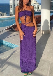 (Real Image)2022 Styles Women Fashion Summer INS Styles Bandage Maxi Dress