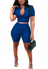 2022 Styles Women Fashion Summer INS Styles Solid Color Short Two Pieces Suit