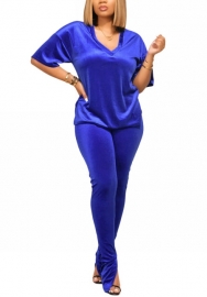 2022 Styles Women Fashion Summer INS Styles Solid Color Velvet Two Pieces Suit