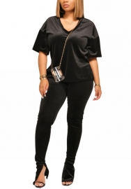 2022 Styles Women Fashion Summer INS Styles Solid Color Velvet Two Pieces Suit